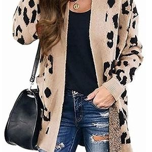 Leopard open front Cardigan XL